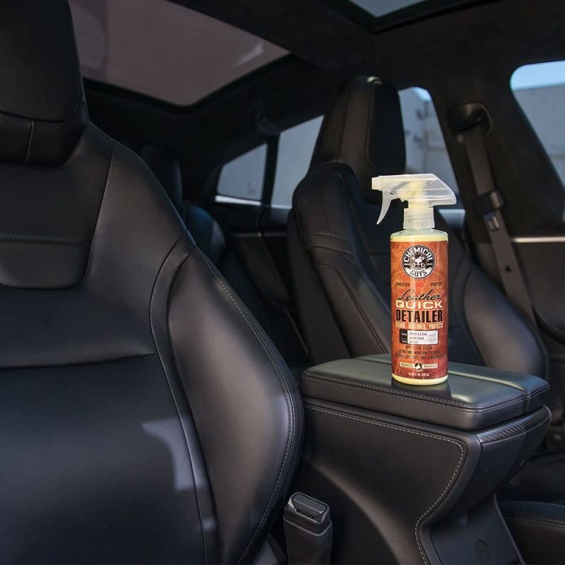 Chemical Guys Leather Quick Detailer Care Spray - Matte Finish - 16oz –  Hobby Shop Garage